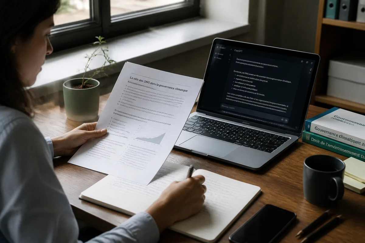 Utilisation réaliste de ChatGPT pour rédiger et analyser un document en 2026